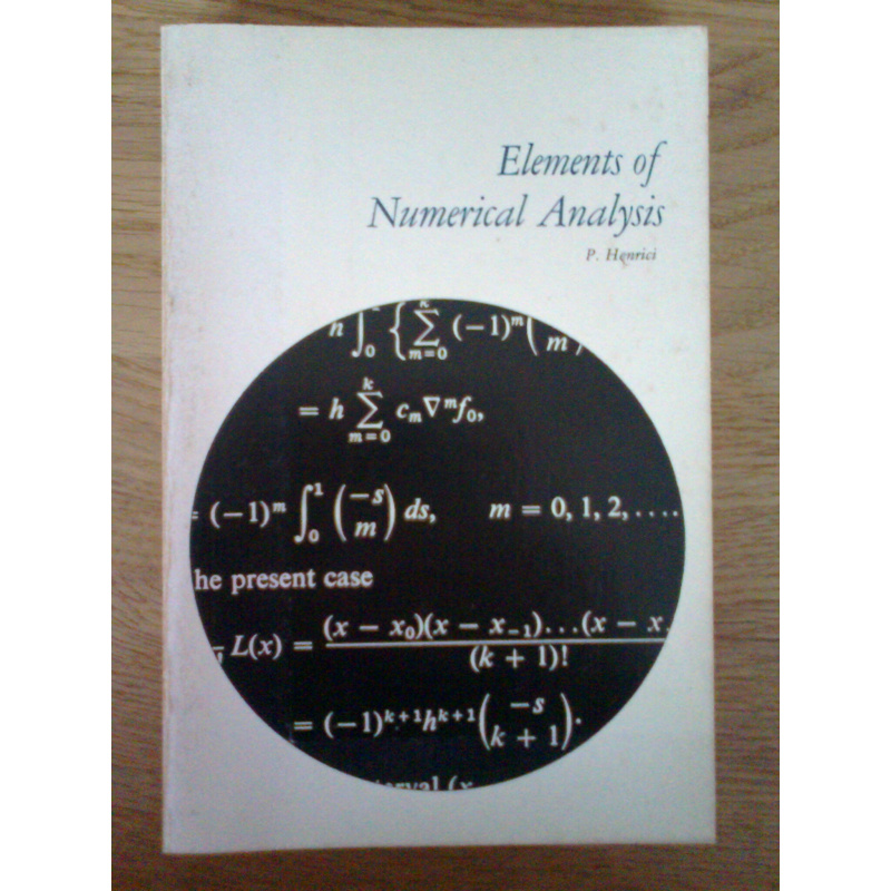 Elements of Numerical Analysis