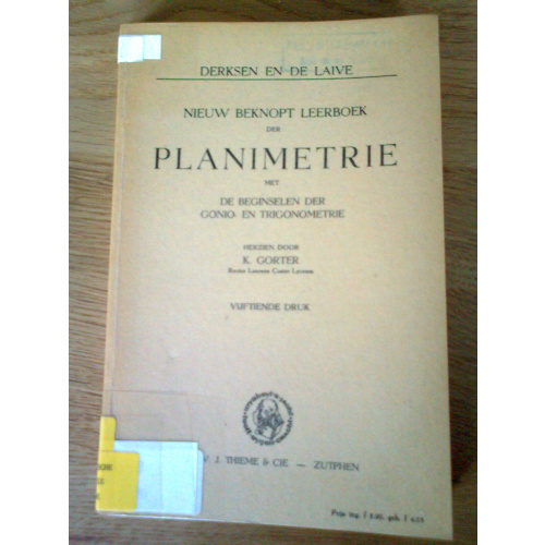 Nieuw beknopt leerboek der planimetrie