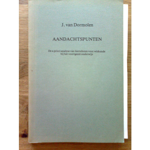 Aandachtspunten - De a priori analyse van leerteksten voro wiskunde bij het vo