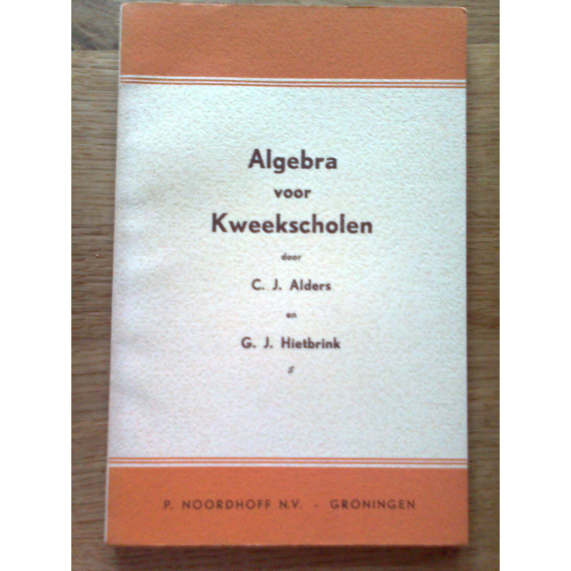 Algebra voor Kweekscholen