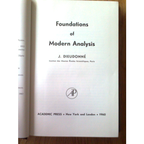 Foundations of Modern Analysis