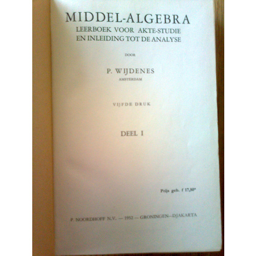 Middel-Algebra I