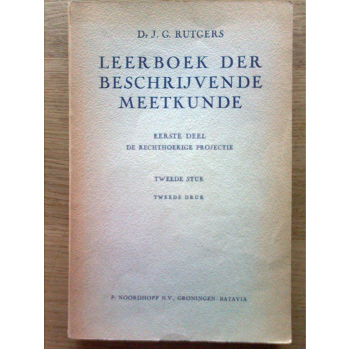 Leerboek der beschrijvende meetkunde - deel I: De rechthoekige projectie; 2e stuk