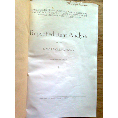 Repetitiedictaat Analyse deel I