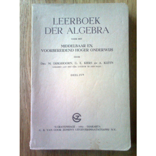 Leerboek der algebra IVB