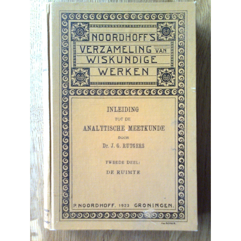 Inleiding tot de Analytische Meetkunde 2: De Ruimte
