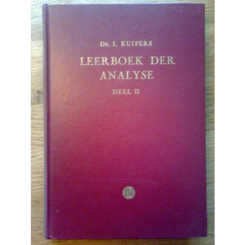 Leerboek der Analyse deel II
