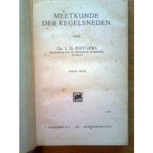 Meetkunde der kegelsneden