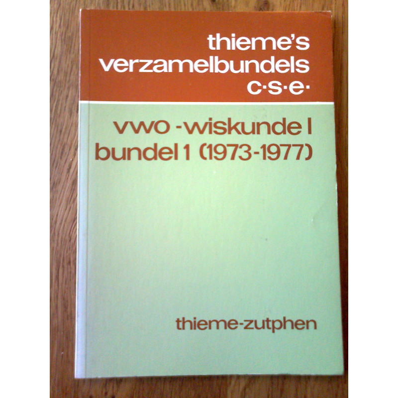 vwo-wiskunde I bundel 1 (1973-1977)