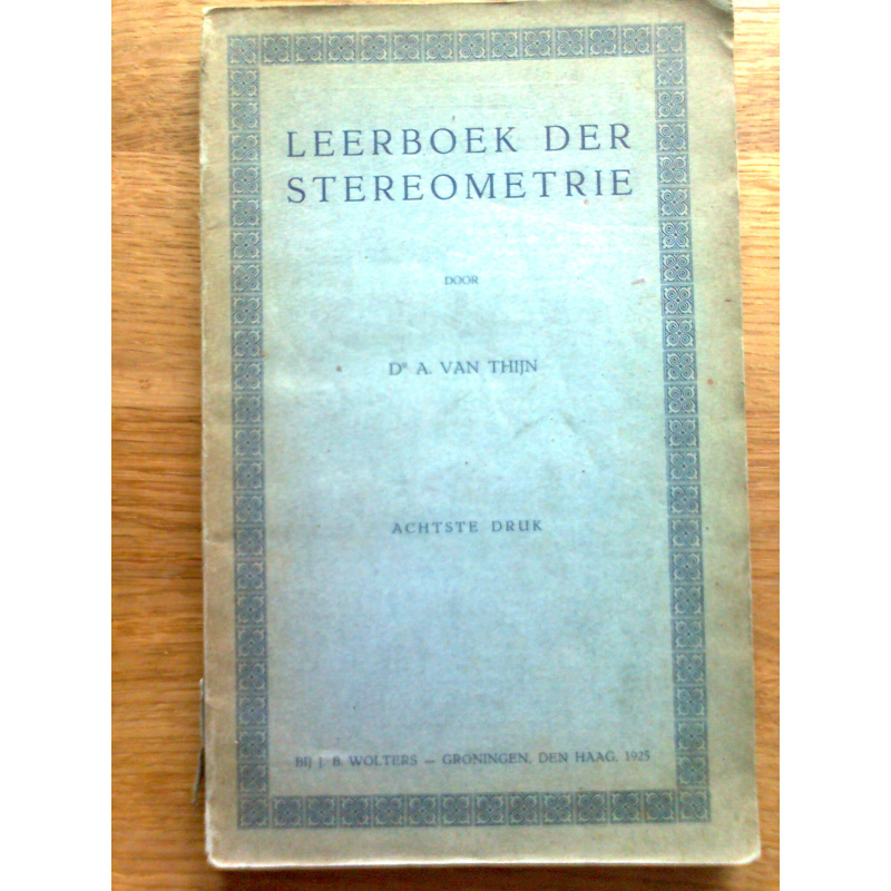 Leerboek der stereometrie