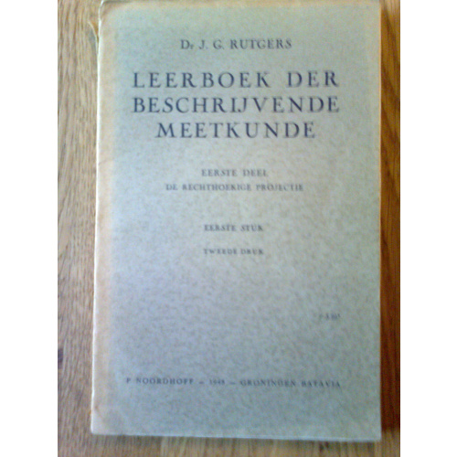 Leerboek der beschrijvende meetkunde - deel I: De rechthoekige projectie 1e stuk