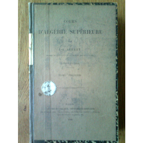 Cours d'Algebre Superieure 1+2