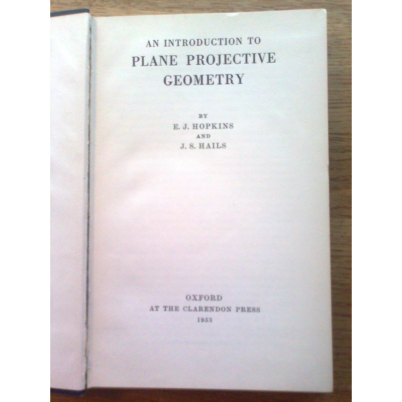 An Introduction to Plane Projective Geometry