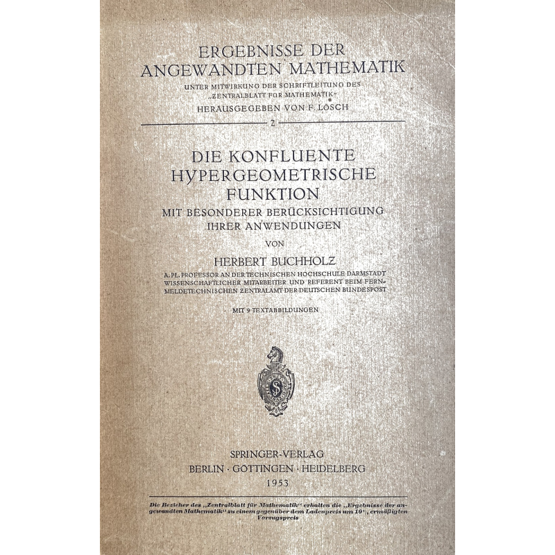 Die Konfluente HyperGeometrische Funktion