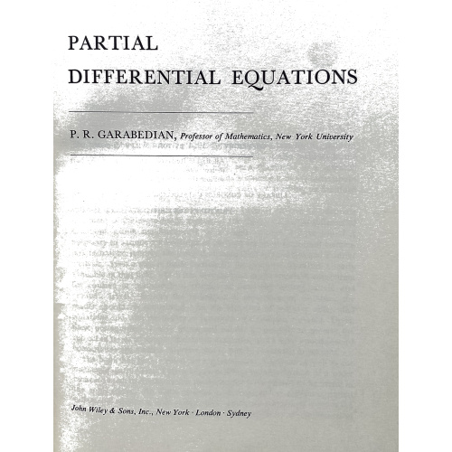 Partial Differential Equations