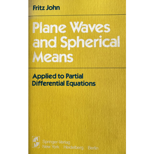 Plane Waves and Spherical Means