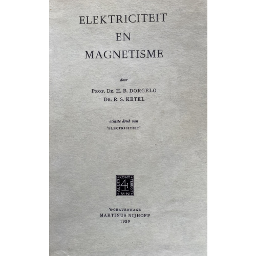 Electricitiet en Magnetisme