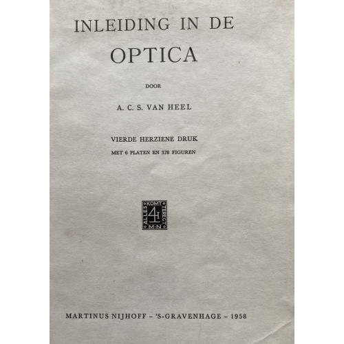 Inleiding tot de Optica