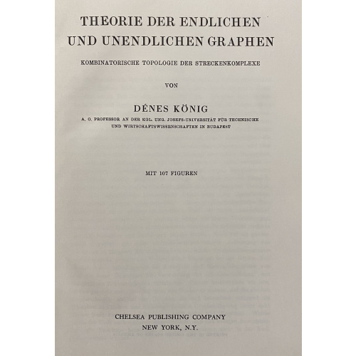 Theorie der endlichen und unendlichen graphen