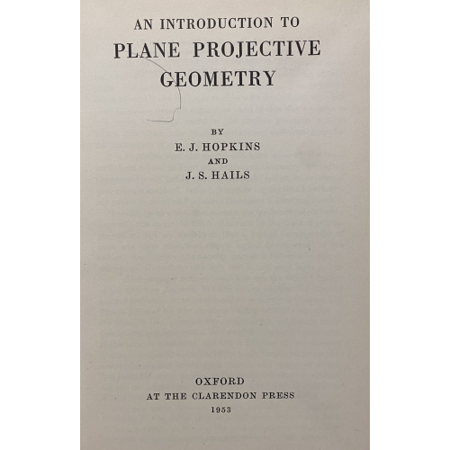 An Introduction to Plane Projective Geometry
