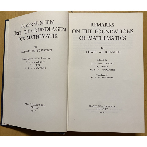 Remarks on the Foundations of Mathematics / Bemerkungen uber die Grundlagen der Mathematik