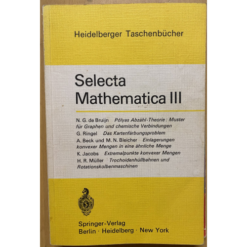 Selecta Mathematica III
