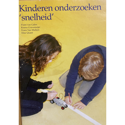 Kinderen onderzoeken snelheid