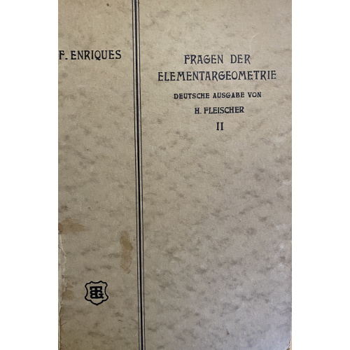Fragen der Elementargeometrie II teil Die aufgaben