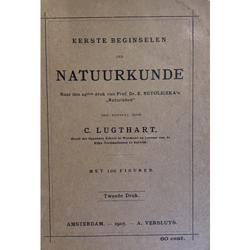Eerste Beginselen Der Natuurkunde