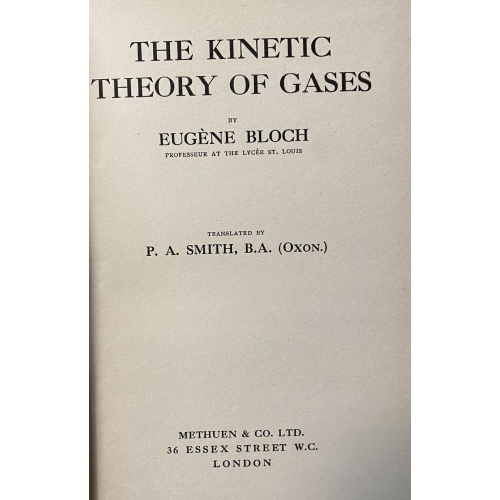 The Kinetic Theory Of Gases