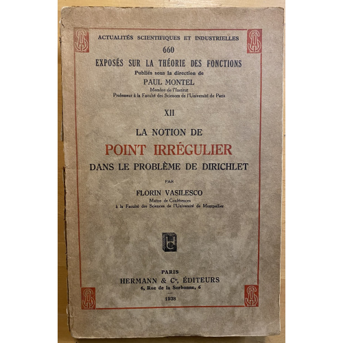 La Notion De Point Irregulier Dans Le Probleme De Dirichlet