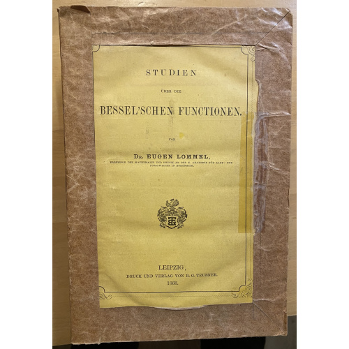 Studien Uber Die Bessel'schen Functionen.