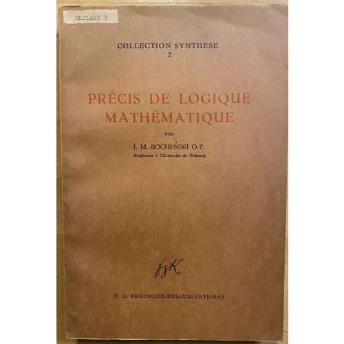 Precis De Logique Mathematique