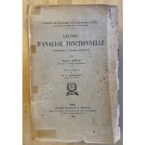 Lecons D'analyse Fonctionnelle