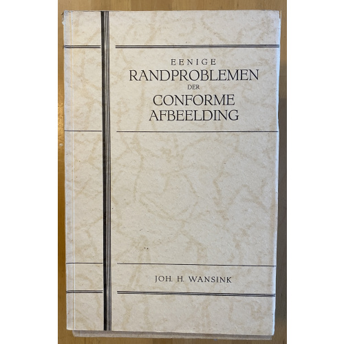 Eenige Randproblemen Der Conforme Afbeelding