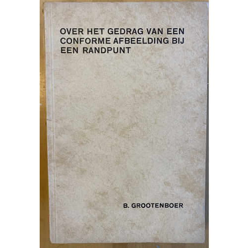 Over Het Gedrag Van Een Conforme Afbeelding Bij Een Randpunt