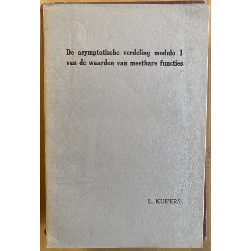 De asymptotische verdeling modulo 1 van de waarden van meetbare functies