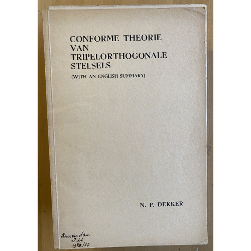 Conforme Theorie Van Tripelorthogonale Stelsels