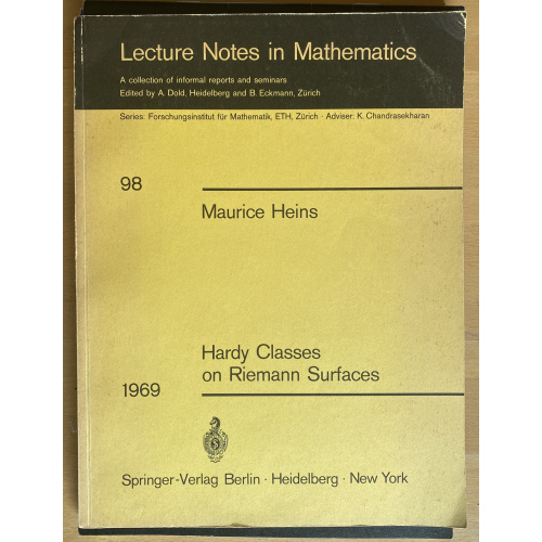 Hardy Classes on Riemann Surfaces