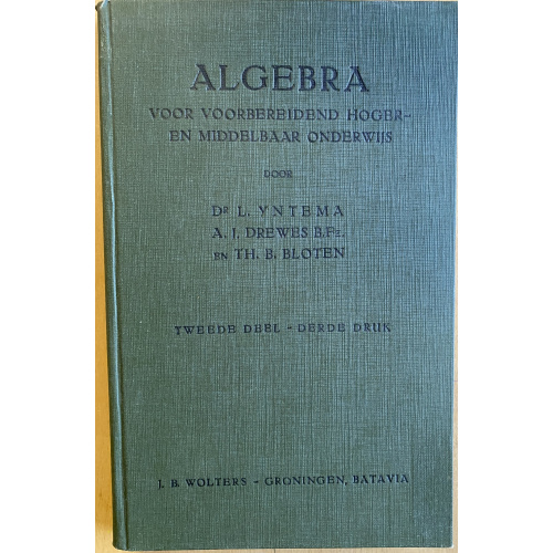 Algebra voor V.H.M.O. tweede deel