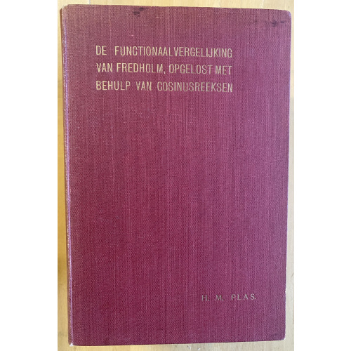 De Functionaalvergelijking Van Fredholm; Opgelost Met Behulp Van Cosinusreeksen