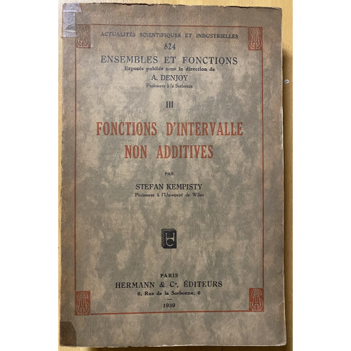 Fonctions D'intervalle Non Additives