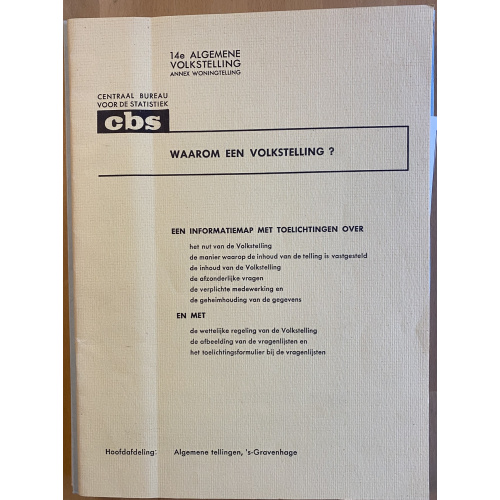 14e Algemene Volkstelling Annex Woningtelling