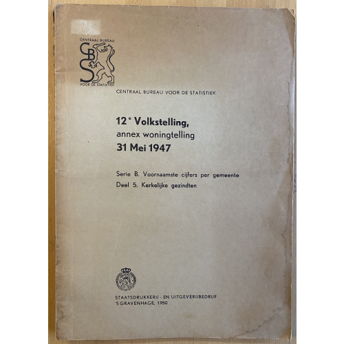 12e Volkstelling; annex woningtelling
