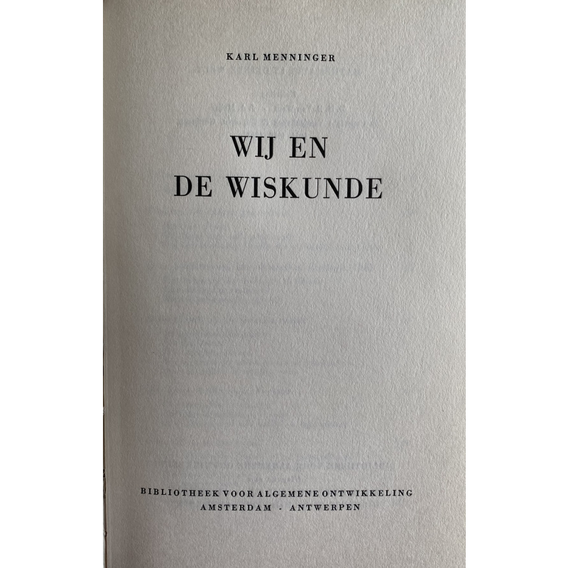 Wij En De Wiskunde