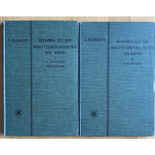 Aufgaben Aus Der Analytischen Geometrie Der Ebene (I + II)