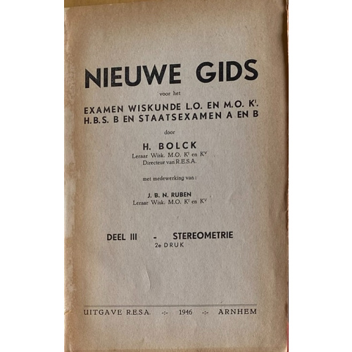 Nieuwe Gids III - Stereometrie