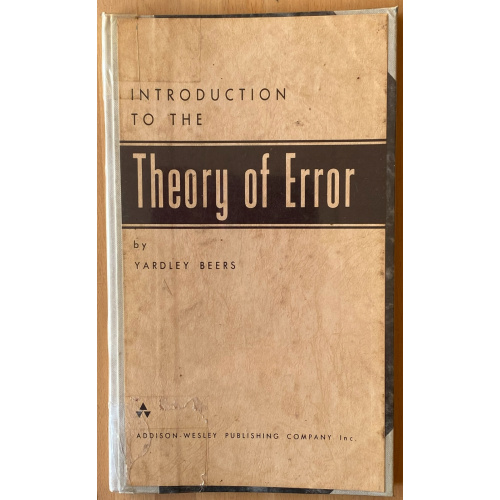 Introduction To The Theory Of Error