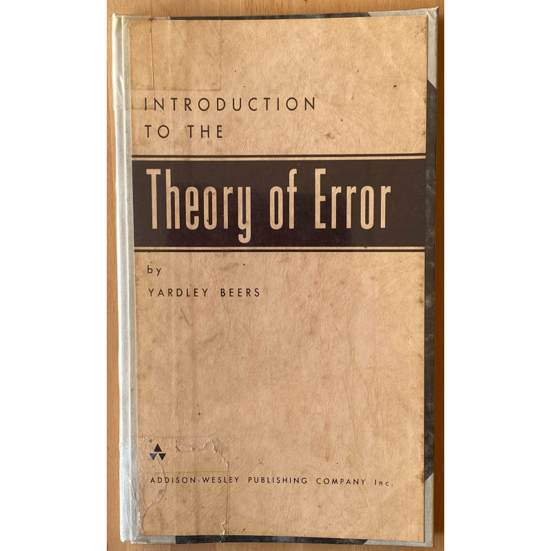 Introduction To The Theory Of Error