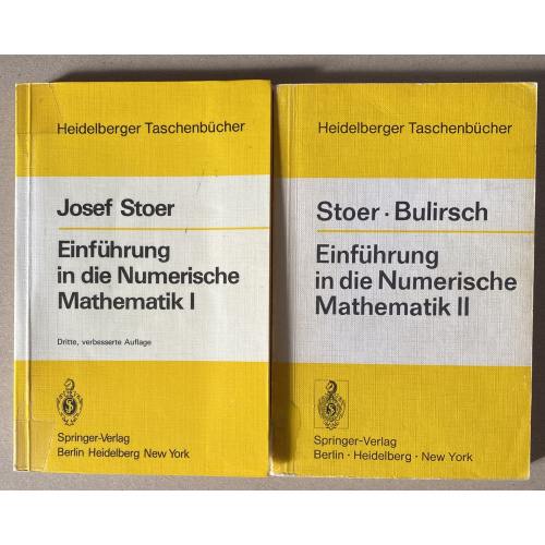 Einfuhrung in die Numerische Mathematik I+II